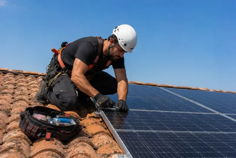 Maintenance et monitoring de panneaux solaires à Méteren
